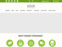 Tablet Screenshot of noorvitamins.com